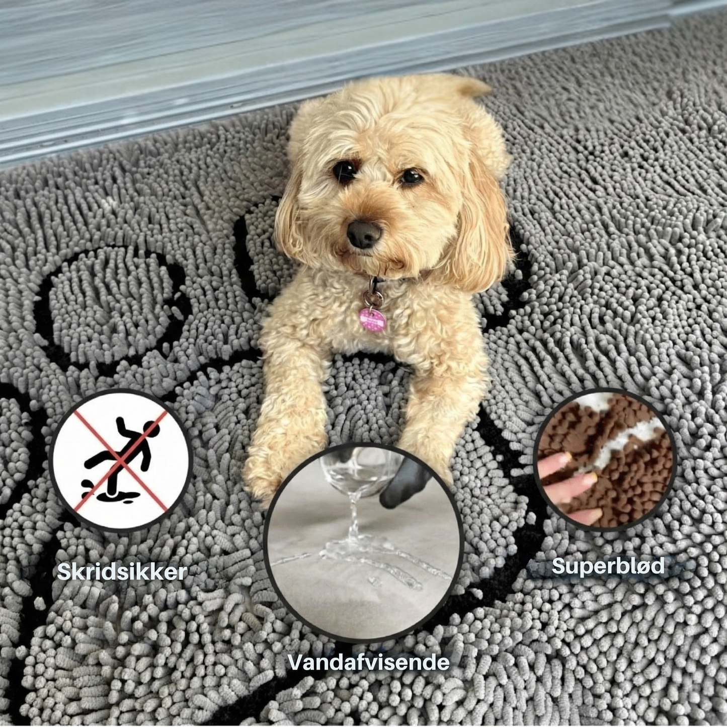 Pjus | dørmåtte til hunde